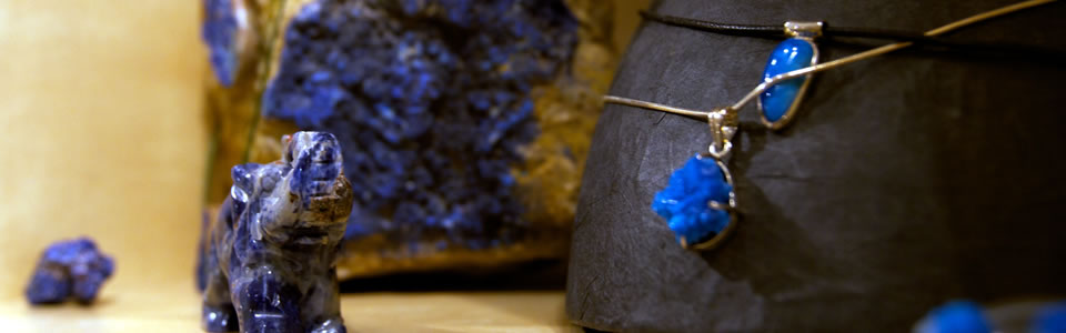 Blaue Kristalle von Christa'll aus Kleve